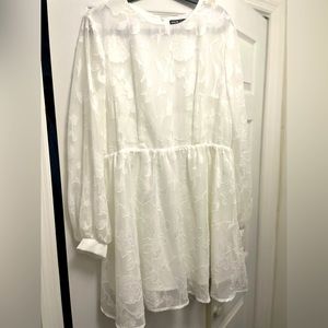 Midi white dress